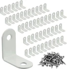 50PCS Corner Brace,white Stainless Steel Brackets For Shelves,heavy New. Price: $24.24.