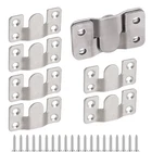 4 Pairs Flush Mount Bracket,interlocking Furniture Connector,stainless Steel ... New. Price: $14.89.