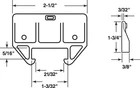 Prime-line 221904 Orange Plastic White Saddles Drawer Track Guide Kit New. Price: $7.71.