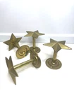 Set Of 4 Star Shaped Brass Knobs Pulls The Impact Collection Taiwan. Price: $87.00.