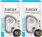 Nite Ize Slidelock Stainless Steel Carabiner #2 (2-PACK) New. Price: $13.38.