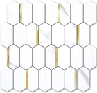 Vamos Tile Long Hexagon Peel & Stick Backsplash - 10 Sheets New. Price: $68.49.
