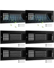 **6-PK** 4X12 Inch Interior Size Ceiling Vent Covers, 3 Way Adjustable,black New. Price: $45.43.