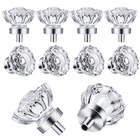 8 Pack Polished Chrome Konbs Glass Cabinet Knobs Vintage Crystal And Pu... New. Price: $39.68.