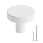 Hanihua 5 White Kitchen Cabinet Knobs, Solid Dresser Pack, New. Price: $15.99.