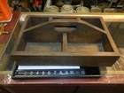 Primitive Old Wooden Compartment Farriers Box With Handle 16.5 10.5 3.5". Price: $65.00.