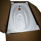 Kohler K-1113-L-0 Windward 60" X 42" Drop-in Bath Tub White Acrylic -small Crack Used. Price: $499.99.
