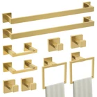 Turs 10-PIECE Bathroom Hardware Accessories Set Brushed GOLD10 New. Price: $114.65.