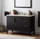 New Arcadian Black 48" Manolin Vanity For Undermount Sink By Signature Hardware. Price: $1999.96.