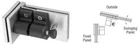 C.r. Laurence MLSP3BS Crl 316 Brushed Stainless 90 Degree Glass-to-glass Gate New. Price: $410.00.