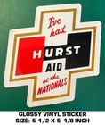 Hurst Aid The Nationals Vinyl Sticker Decal Scca Vintage Drag Racing-nhra Used. Price: $10.87.