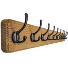 Dseap Coat Rack Wall: 38-1/4" Long, Patented, Heavy-duty, 10-DOUBLE-HOOKS Woo... New. Price: $71.27.