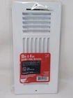 Everbilt 10IN X 4IN 3-WAY Steel Wall/ceiling Register White Open. Price: $19.99.