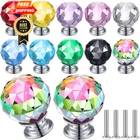 Jetec 20 Pcs Crystal Drawer Pulls Cabinet Knobs 30MM Diamond Multicolor New. Price: $39.98.