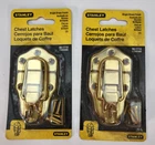Set Of 2 Stanley Chest Latch Bright Brass Finish # CD5366 80-1710 *new* Nos. Price: $9.95.