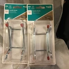 National Hardware N180-036 Zinc Plated Double Hooks Steel, 3", 2 Pk 1/4 Pegboard New. Price: $15.00.