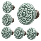 Piutouyar Ceramic Knobs, Kitchen Cabinet Retro Dresser 10 Pieces Green New. Price: $21.35.