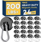 200LBS Magnetic Carabiner Hooks, 24 Pack Black Strong Heavy Duty New. Price: $106.92.