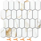 Vamos Tile Long Hexagon Peel And Stick Backsplash - 10 Sheets New. Price: $81.13.