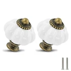 Zernmiarder White Pumpkin Knobs 12 Pack Ceramic Cabinet 1-3/8 Inch,. Price: $21.99.