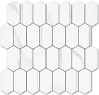 Vamos Tile Long Hexagon Peel & Stick Backsplash - 10 Sheets New. Price: $75.51.
