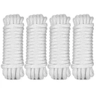 Boat Rope - 4 Pack 3/8" X 15' Double Braided Nylon Dock Lines With 12" Eyelet... New. Price: $46.22.