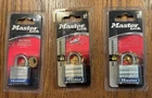 Master No. 7-D Laminated Padlock 3/16" Steel Shackle 1/8" Set Of New. Price: $17.99.