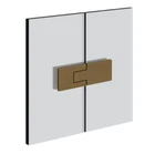 Gessi Wall Glass Hinge Self Centering Rigato 67503#713 - Antique Brass New. Price: $199.99.