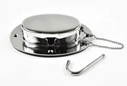 Stainless Steel Hinged Chain Deck Pipe, Polished Finish, Durable & Easy To Insta New. Price: $65.99.