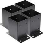 4 Post Pcs,inner Size 3.6"X3.6"DECK Base,heavy Duty Metal Black New. Price: $49.91.