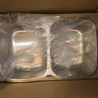 32" Signature Hardware Calverton Double Bowl Stainless Steel Sink SHCAUCA3221E Open. Price: $159.99.