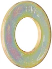 Steel Flat Washer, Zinc Yellow Chromate Plated Finish, Grade 8, Asme B18.22.1, 5 New. Price: $16.99.