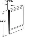 Prime-line 6227 Clear Framed Shower Door Bottom Seal 5.3 HX1-5/16 In. New. Price: $8.09.