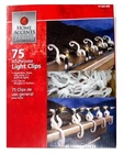 Home Accents Holiday 75-PACK All Purpose Christmas Light Clips New In Box. Price: $8.00.
