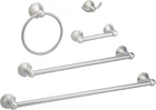 Satin Nickel 5-PIECE Bathroom Hardware Set Stylish Variety Pack New. Price: $52.99.