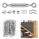 Muzata 20SET 1/8" Cable Railing Kit Hardware Heavy Duty Turnbuckle M5 CK01 New. Price: $67.99.