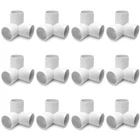Qwork 3 Way 1/2" Tee Pvc Fitting ELBOW,12PACK Inch, New. Price: $14.49.