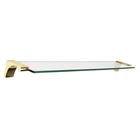 Alno A6850-24-PB/NL Luna 24" Glass Shelf W/brackets Unlacquered Brass New. Price: $171.96.