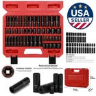High-contrast 1/4 Inch Drive Master Impact Socket Set, 50-PIECE 6-POINT Design New. Price: $61.19.