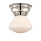 Innovations Olean Light Flush Mount, Nickel/matte White 623-1F-PN-G321 New. Price: $102.08.