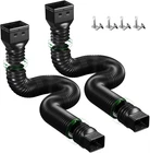 Pack Rain Gutter Extensions Flexible,down Extender Diverter New. Price: $35.24.