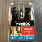(12 Pieces) Fastenmaster FMHLGMTT412-12: Headlok Wood Screws, 4-1/2 In. New. Price: $24.99.