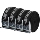 Nrs 1" Heavy Duty Tie Down Strap 4 Pack Stealth Black 12' New. Price: $57.44.