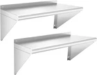 Stainless Steel Shelf 12" X 24" - Pack 250 Lb Inch, Piece Set New. Price: $103.70.