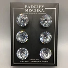 6 Badgley Mischka Faceted Round Crystal Drawer Knob Set Cabinet Door Pull Luxury New. Price: $64.99.