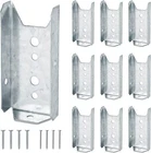 Fence Repair Kit 10 Pack Galvanized 2X4 Brackets For Wood Rail New. Price: $26.15.