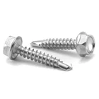 #10 1" Sheet Metal Screws 100PCS 410 Stainless Steel Hex Washer Head Fast S... New. Price: $18.16.