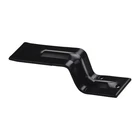 National Hardware 6-5/16 In. Gloss Black Hot Rolled Steel Open Bar Holder Pk New. Price: $10.13.