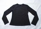 Athleta Women's Solid Long Sleeve Signature Ribbed Top EJ3 Black Medium Nwt New. Price: $30.99.