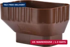 Vyh 3X4 To 2X3 Gutter Downspout, Adapter Brown New. Price: $16.46.